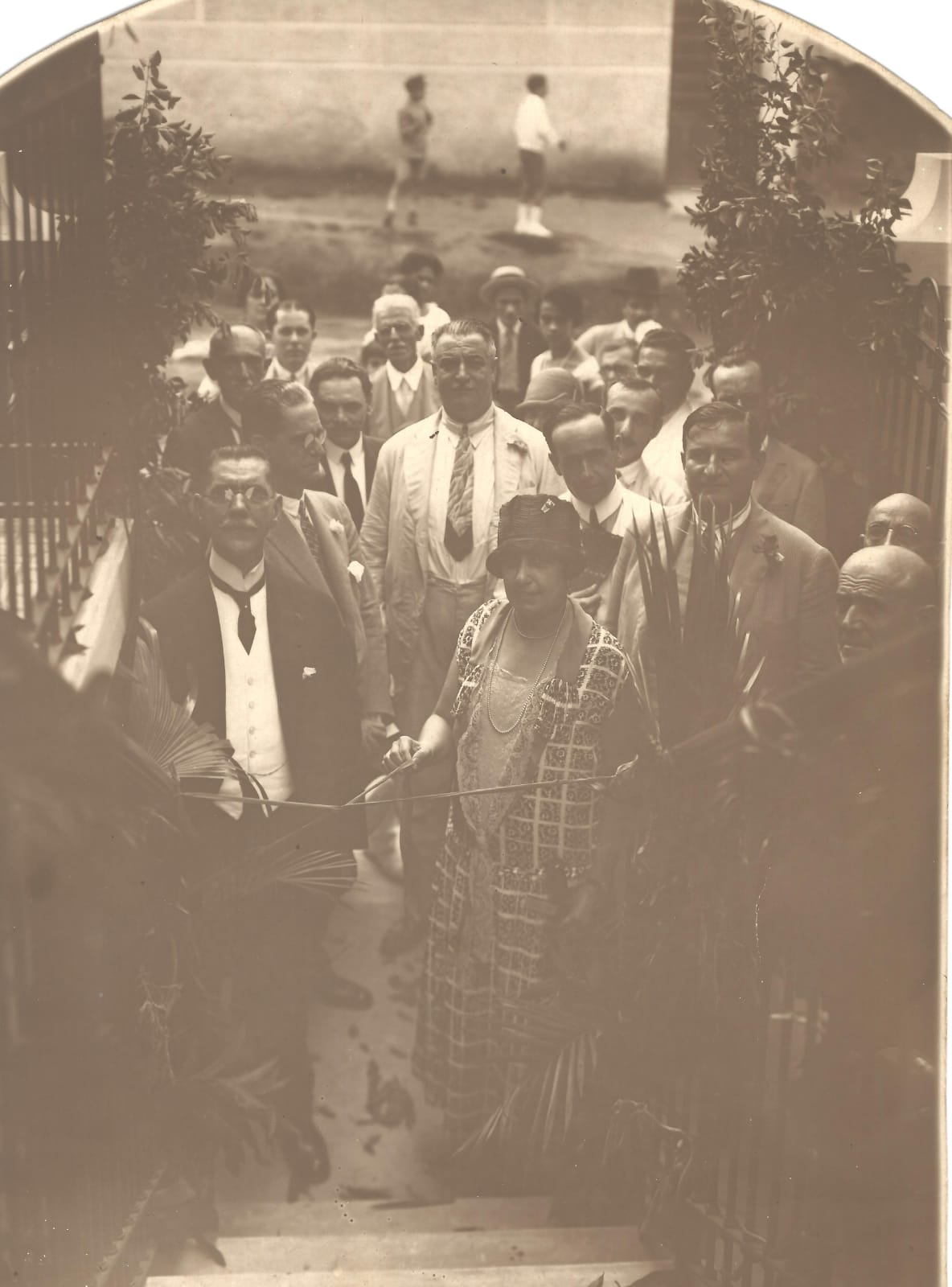 Sr. Inácio Bittencourt na inauguração do Asilo, em 25 de dezembro de 1926